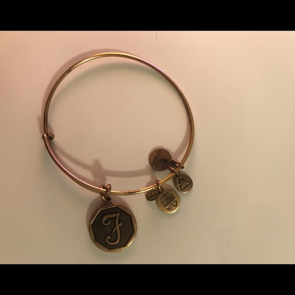 Alex and ani initial bangle
